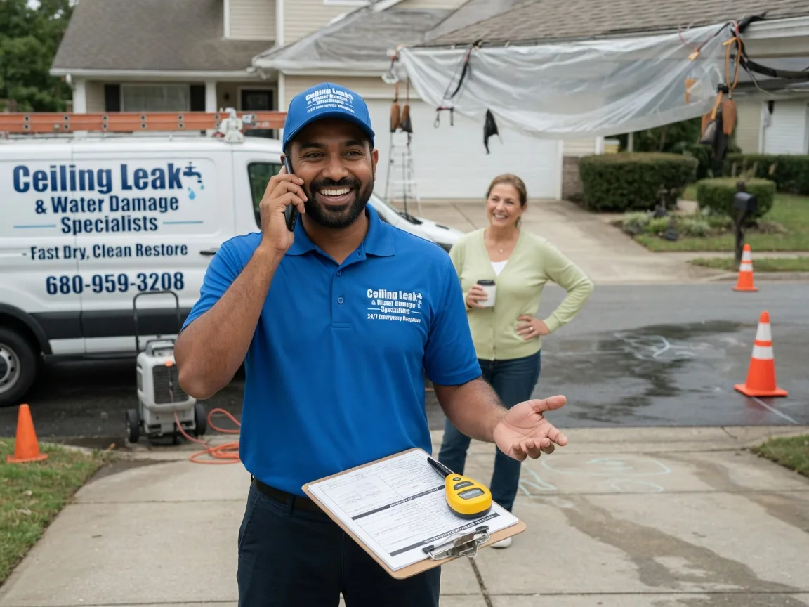 Ceiling Leak Cleanup Harviell, MO FAQs